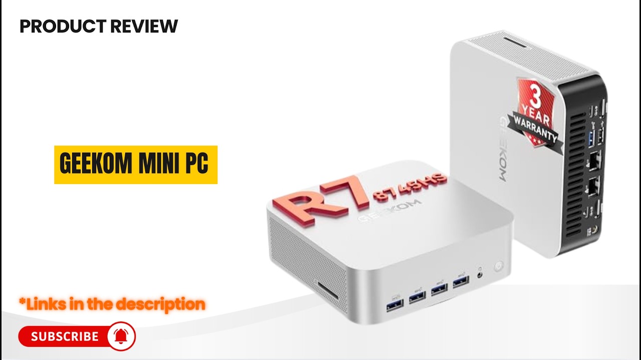 Обзор мини-ПК GEEKOM A8 Max 🔥 Ryzen 7 8745HS + Radeon 780M | Идеальный мини-ПК для игр и творчества