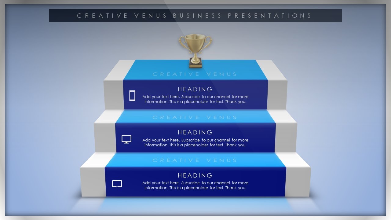 How To Create #Corporate #Ladder, #Success, Growth, Ranking Presentation Slide in PowerPoint PPT