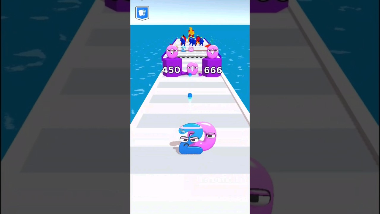 MERGE NUMBER RUN.Number and rainbow friends Battles 💣💣#mergenumberlore #battles #gaming