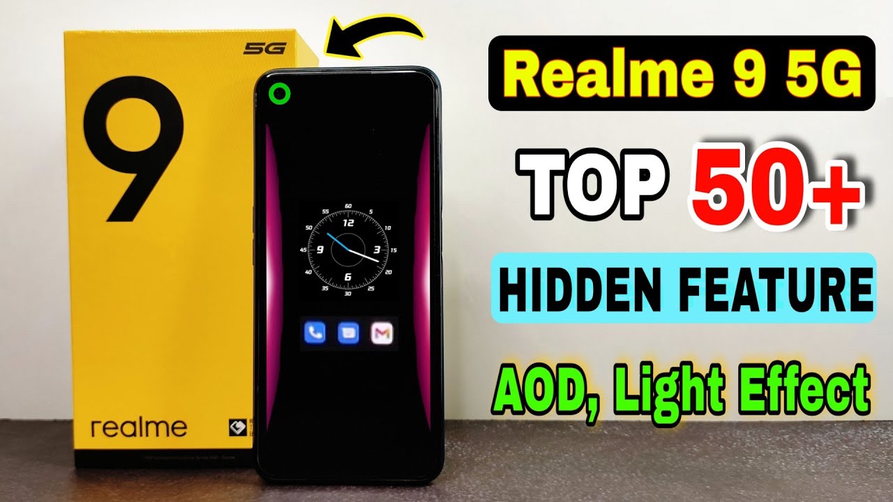 Realme 9 5g Tips and tricks | realme 9 hidden features, Aod, camera setting | realme 9 5g features