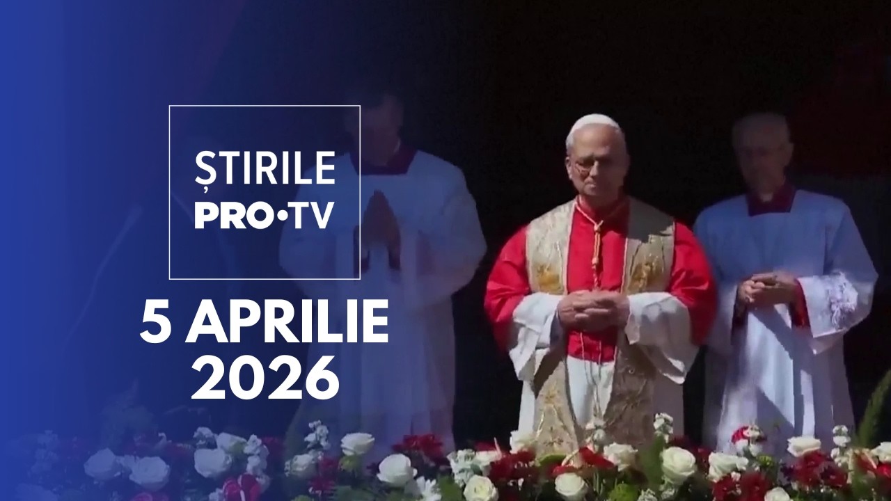 Știrile PRO TV - 5 Aprilie 2026 | De Paștele Catolic, mesaj de pace transmis de Papă