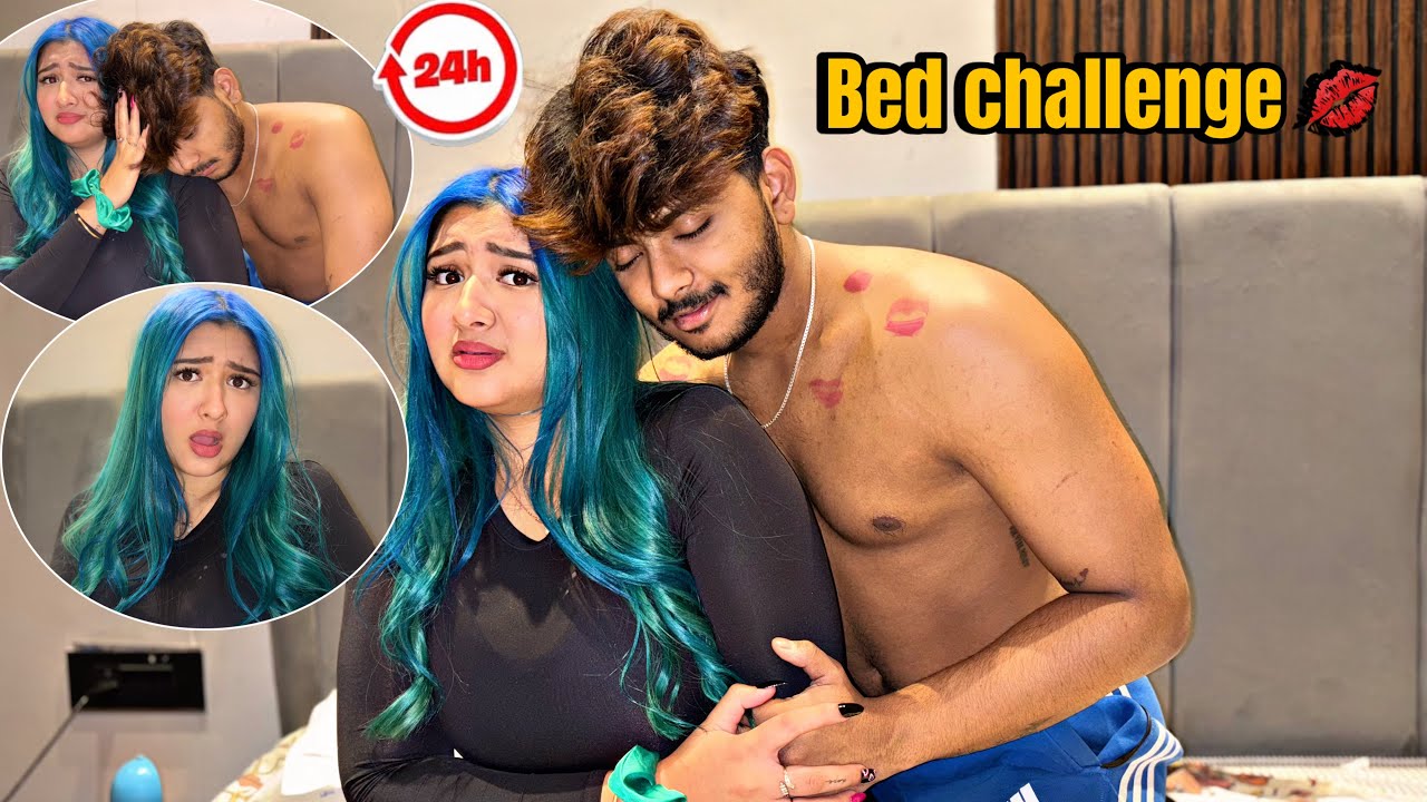 Last To Leave Bed 💋 Challenge With Girlfriend 🥵 Lovely Video