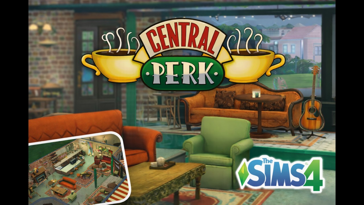 ZBUDOWAŁAM CENTRAL PERK Z FRIENDS W SIMS 4 ☕✨