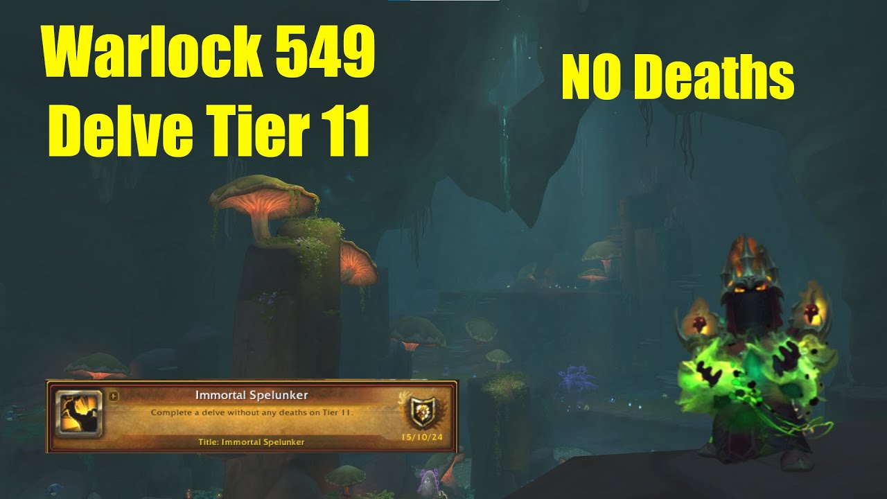 Соло-чернокнижник 549, уровень Подземелья 11 | Без смертей | Комментарии | World of Warcraft | Во...