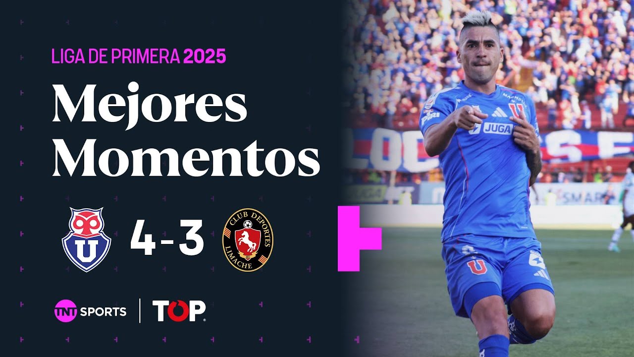 Compacto TOP | 🔵🔴 U. de Chile 4 - 3 🔴⚫️ Dep. Limache | Liga de Primera 2025 🏆 - Fecha 27 ⚽🔥