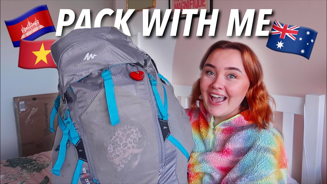 PACK With Me For Backpacking Asia + Australian Working Holiday
