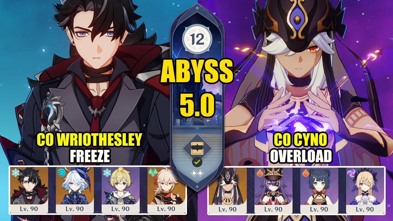 C0 Wriothesley Freeze & C0 Cyno Overload | Spiral Abyss 5.0 | Genshin Impact 【原神】