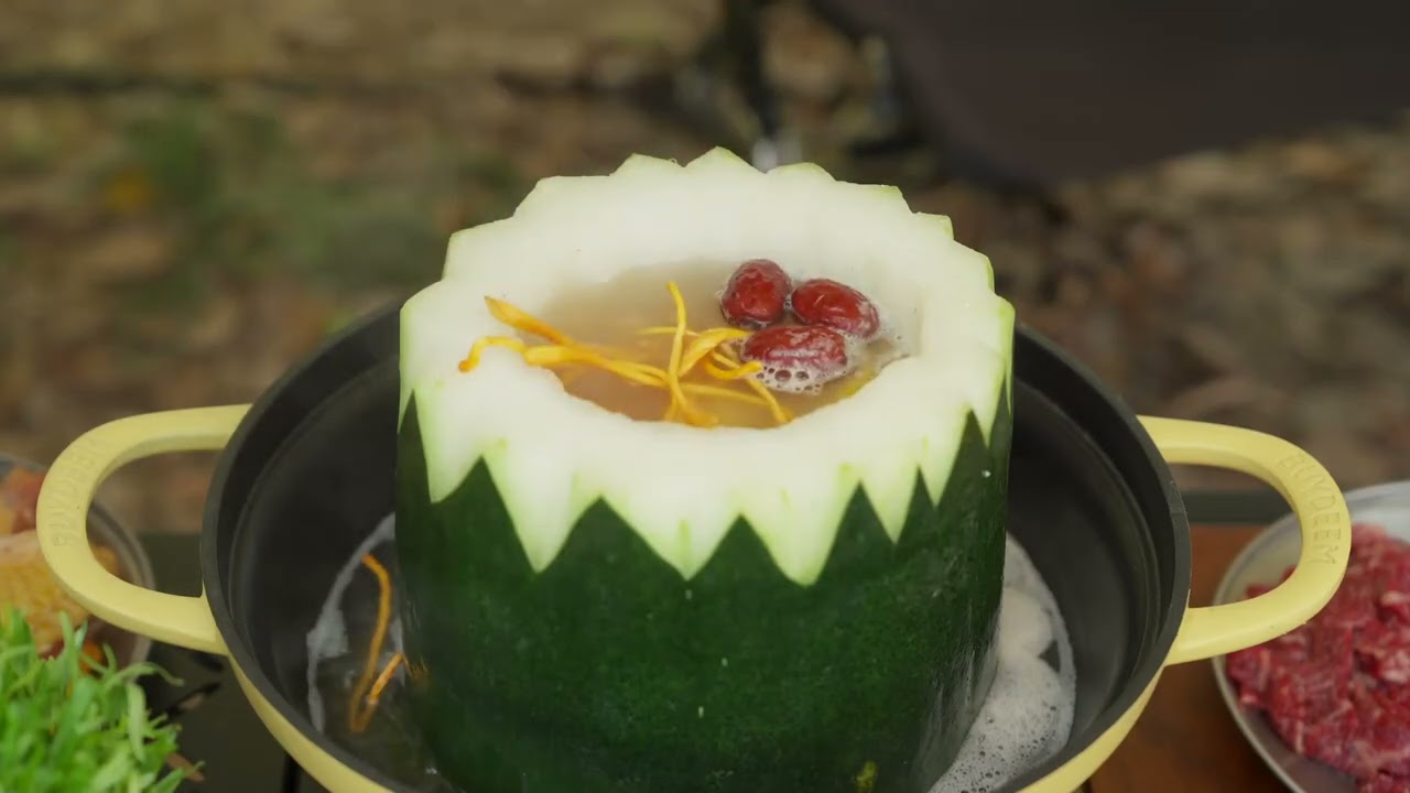 Shanyeji Food | Winter melon hotpot, everything is delicious with the original soup base!