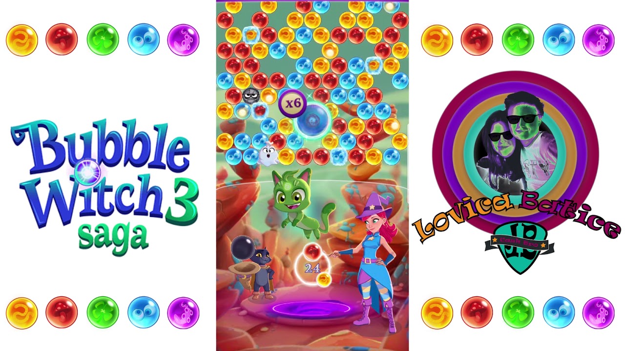 Bubble Witch Saga 3 - Level 256 - 260 - Gameplay
