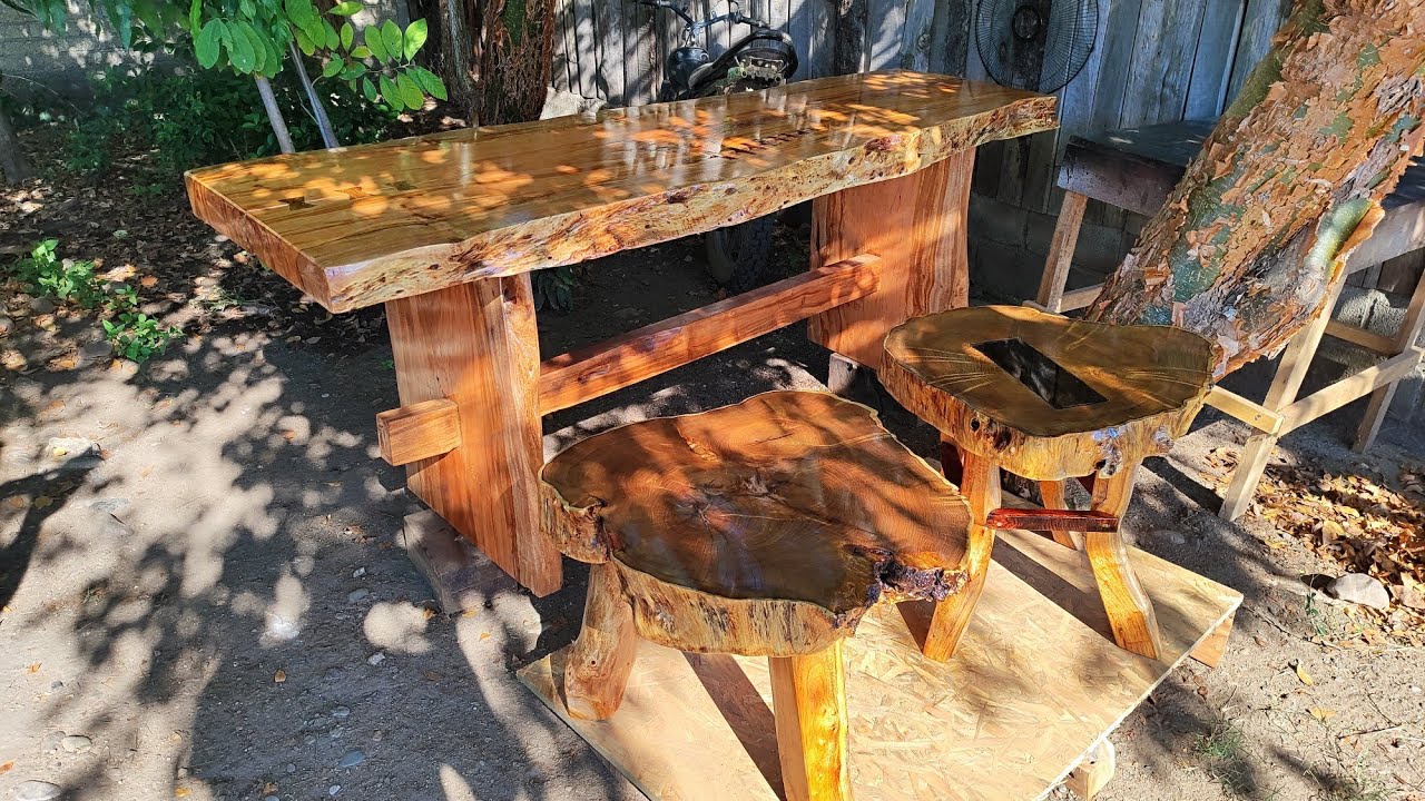 Comedor de madera RUSTICA carpinteria de madera