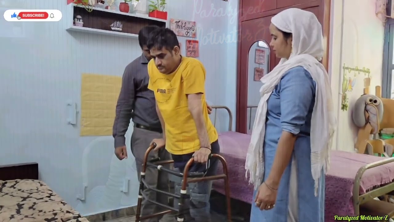 Spinal Cord Injury  Accident ke 11 Year's Baad Ki Chlne Ki Koshish Filing So Happy 😊 | Zaheer Abbas