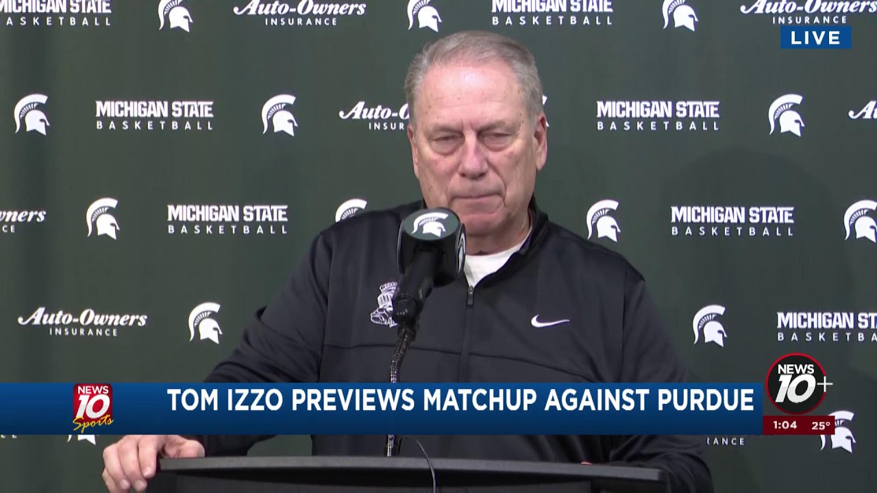 WATCH LIVE: Tom Izzo previews matchup against Purdue