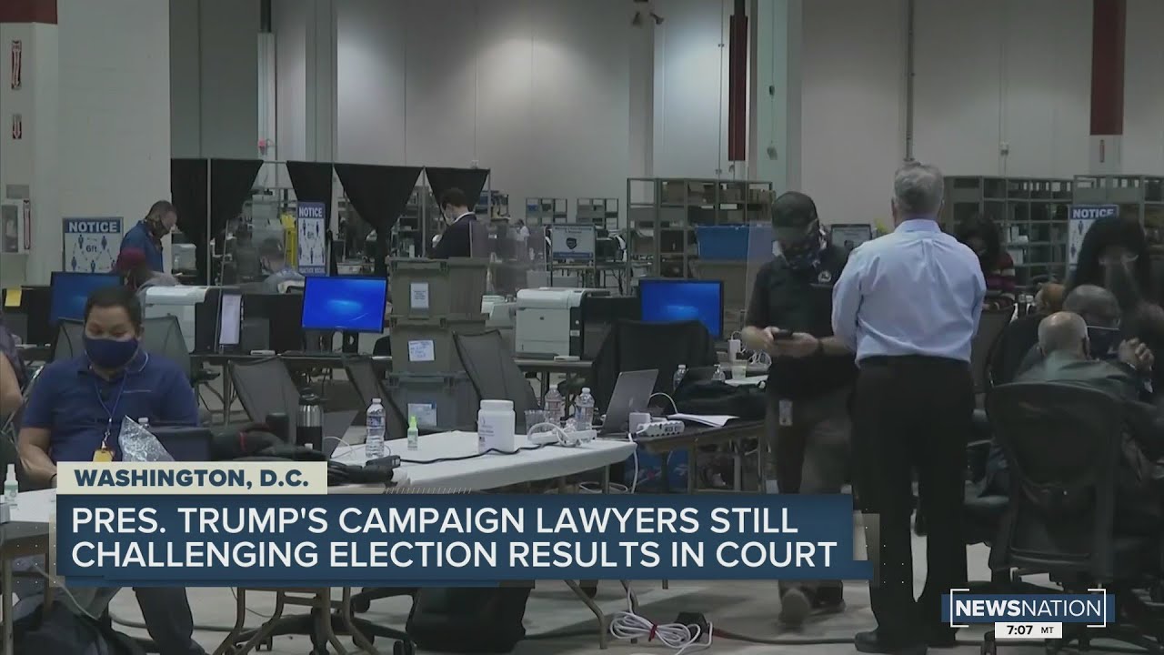 Pres. Trump's campaign lawyers still challenging election results in court