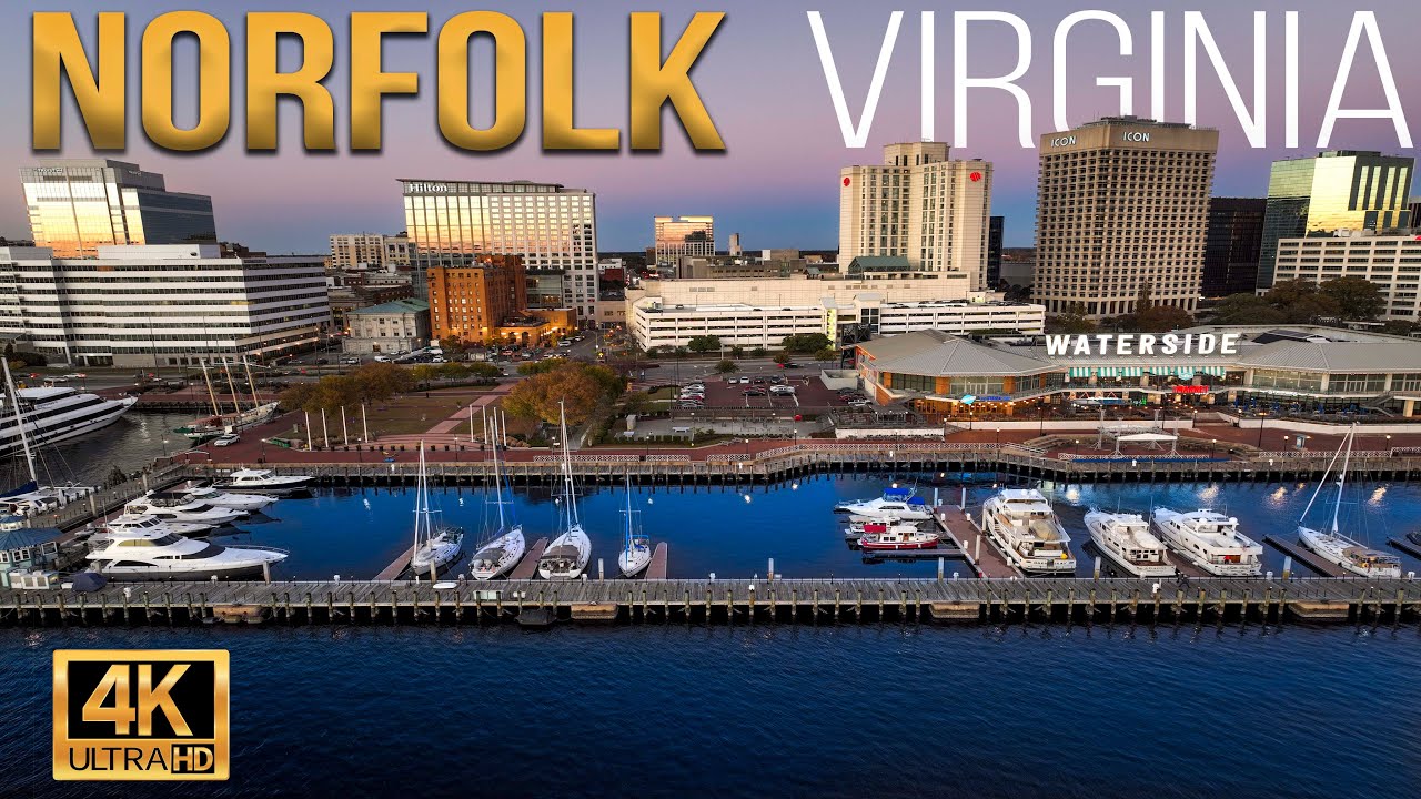 NORFOLK, VIRGINIA | 4k Aerial Footage of Downtown Norfolk, VA by ALFRED COFFIELD (RVAMP Media)