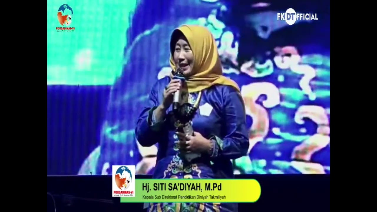 SAMBUTAN DIREKTORAT PENDIDIKAN DINIYAH TAKMILIYAH DI PORSADINAS KE-6 LAMPUNG 2024