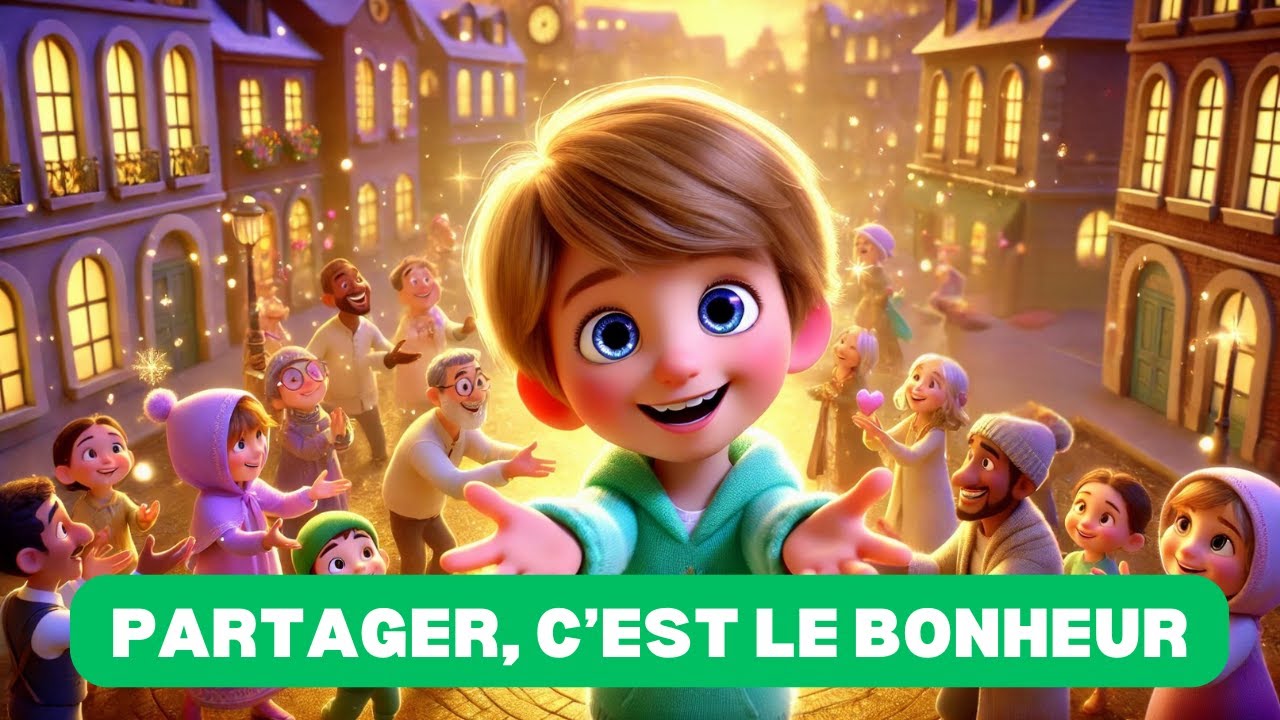 Partager, C’est le Bonheur ! 💖 Chanson pour Enfants 🎵 Apprendre le Partage & la Générosité 🌍✨🎶