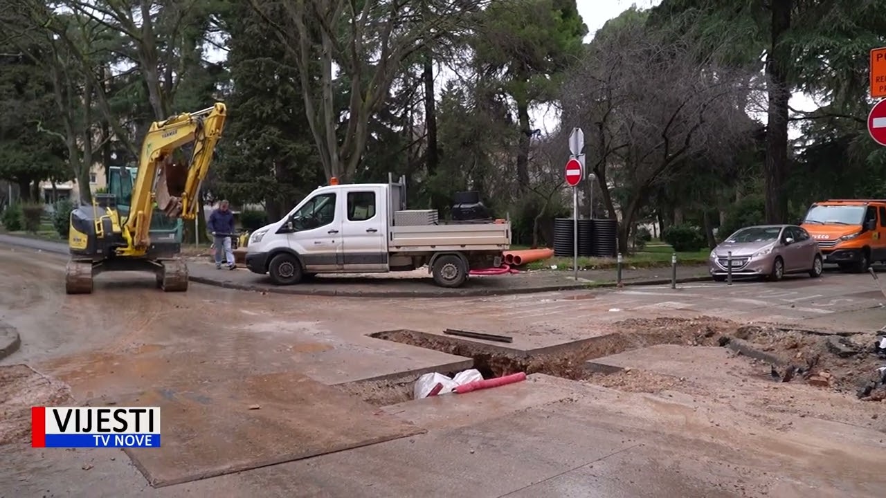 Vijesti TVN - Nastavljeni radovi u Ulici Palazzine i na dijelu Mornaričkog trga u Puli