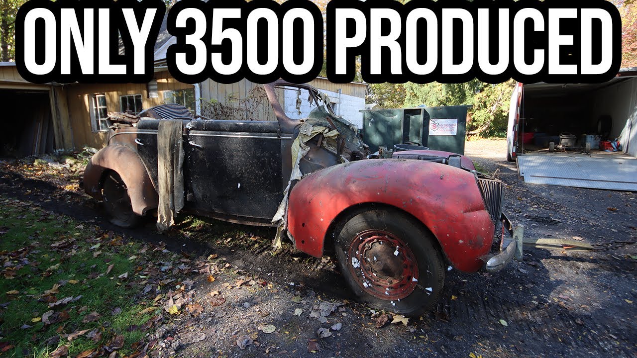 Abandoned For 30+ years: Barn Find 1939 Ford Convertible