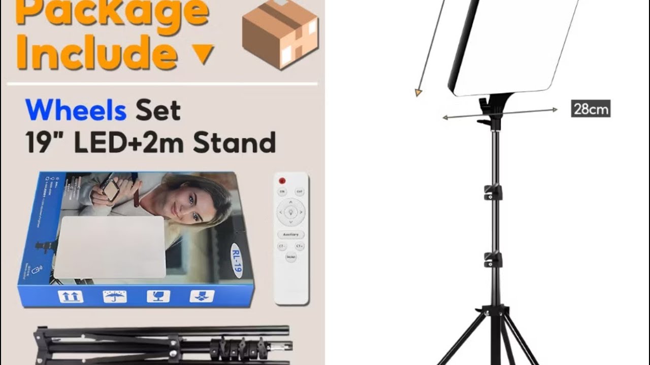 19-inch LED Video Panel Light Unboxing & Testing
