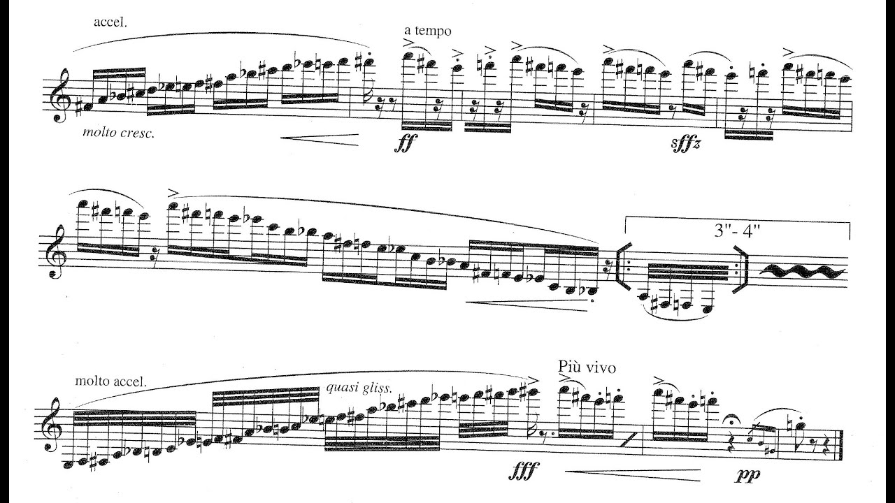 Karel Husa - Three Studies for Clarinet (2007) [Score-Video]
