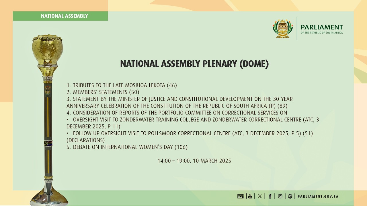 National Assembly Plenary, 10 March 2026