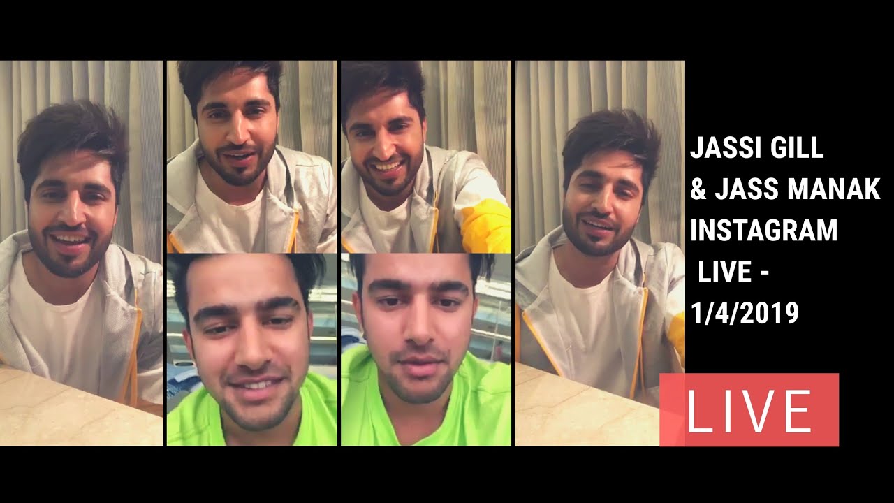 Jassi Gill & Jass Manak Instagram LIVE | Talks about his new song by Jass manak - 1/4/2019