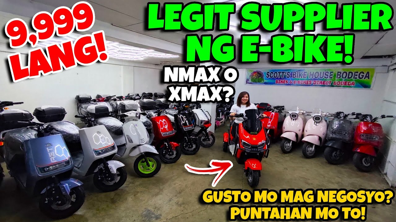 9,999 LANG DITO SA LEGIT SUPPLIER NG E-BIKE! KUNG GUSTO MO MAG NEGOSYO PUNTAHAN MO TO!