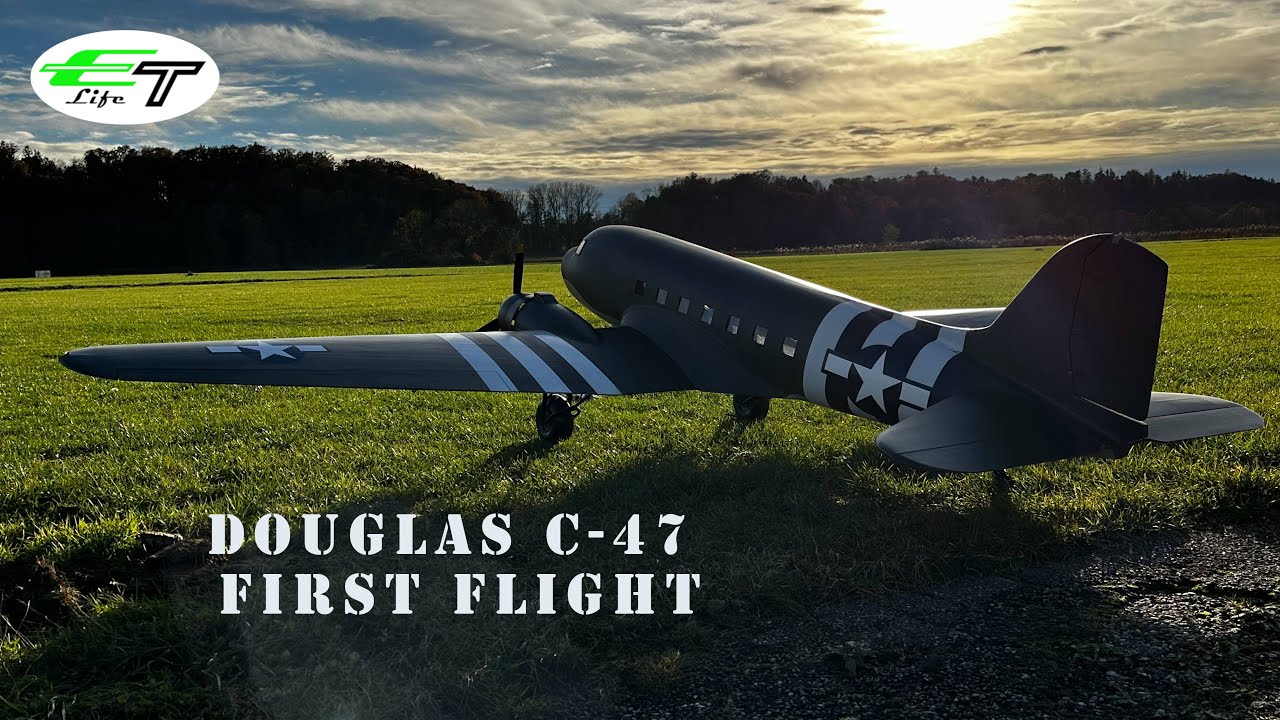 Douglas C-47 RC Plane 3,65m Kuhlmann First Flight DC-3 Rosinenbomber