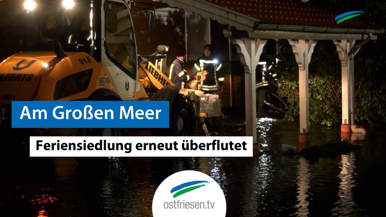 Südbrookmerland: Feriensiedlung am Großen Meer überflutet