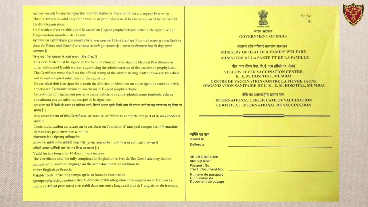 Yellow Fever Vaccination