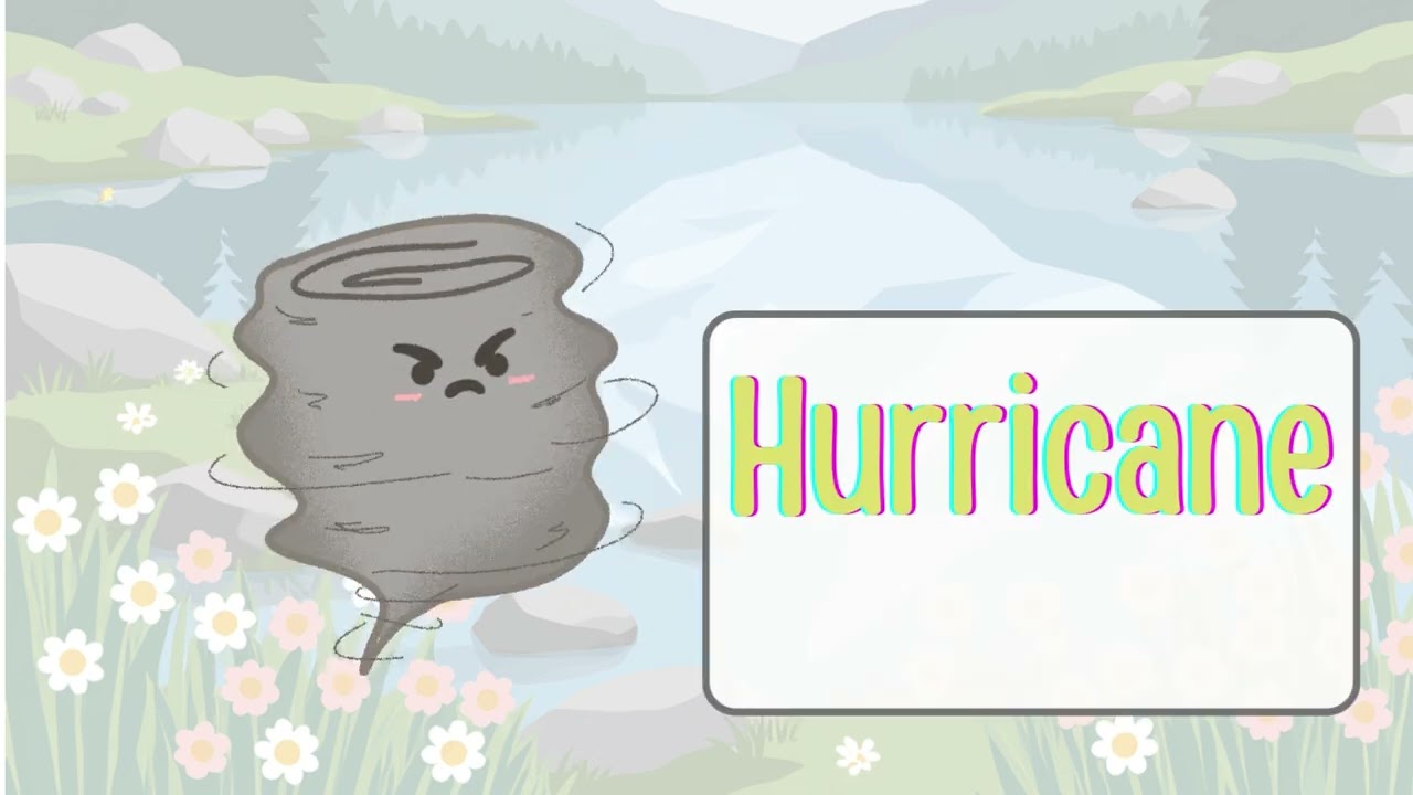 Weather Words | Learn Sun, Rain, Clouds, Storm and More