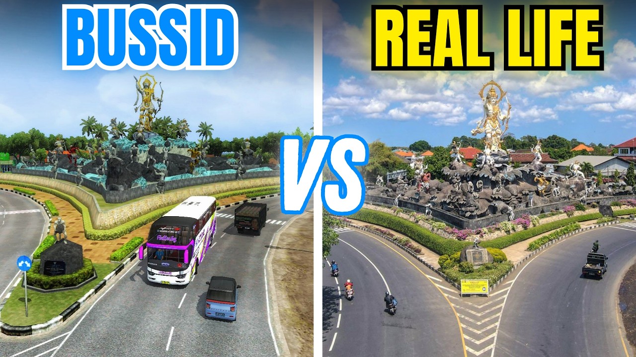 Seberapa Realistis BUSSID dengan Lokasi Aslinya⁉️ || BUSSID VS Real Life