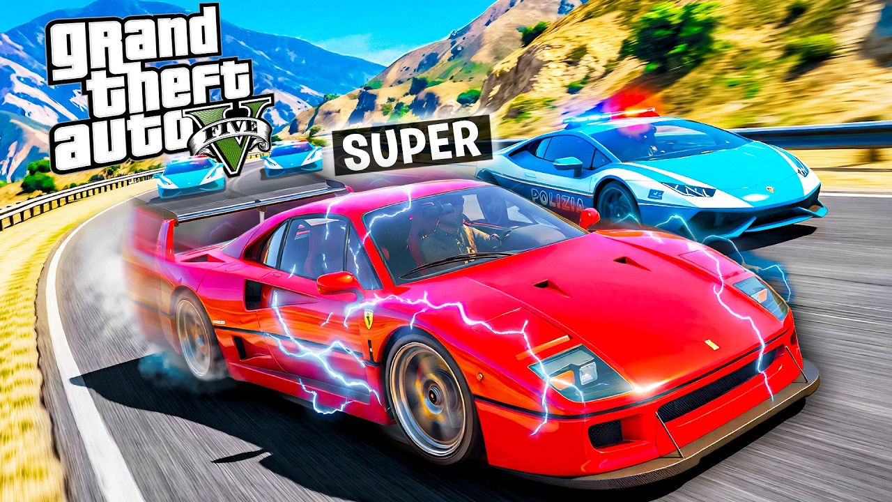 SCAPPO DALLA POLIZIA con le più FAMOSE e STORICHE AUTO su GTA 5! 🏎️