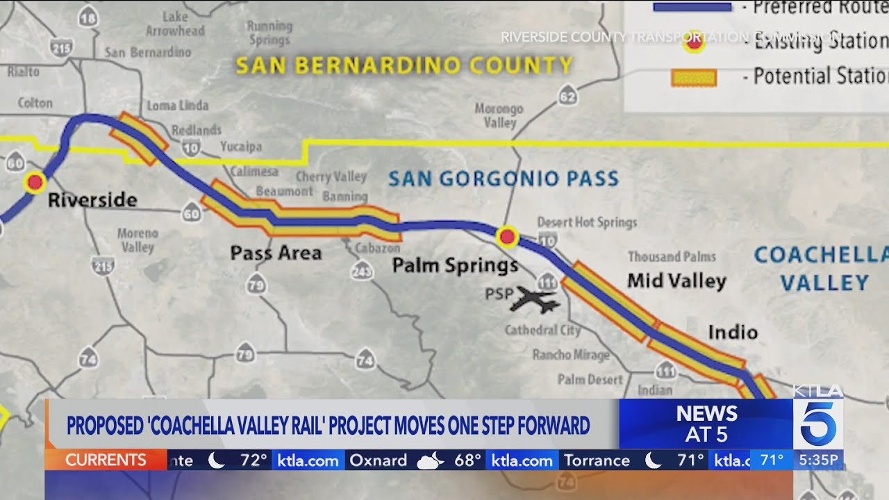 Passenger train project from Los Angeles to Coachella Valley continues to move forward