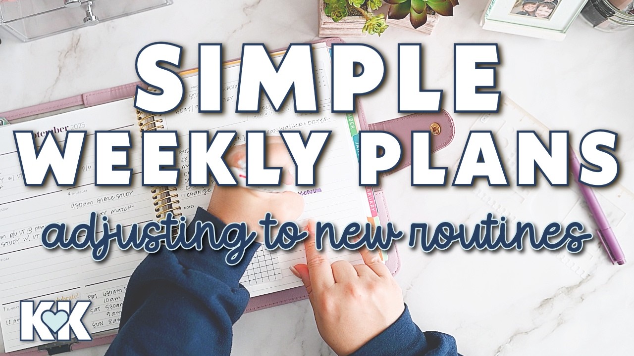 Erin Condren Functional Dashboard Plan with Me Simple Weekly Overview Adjusting to a New Routine