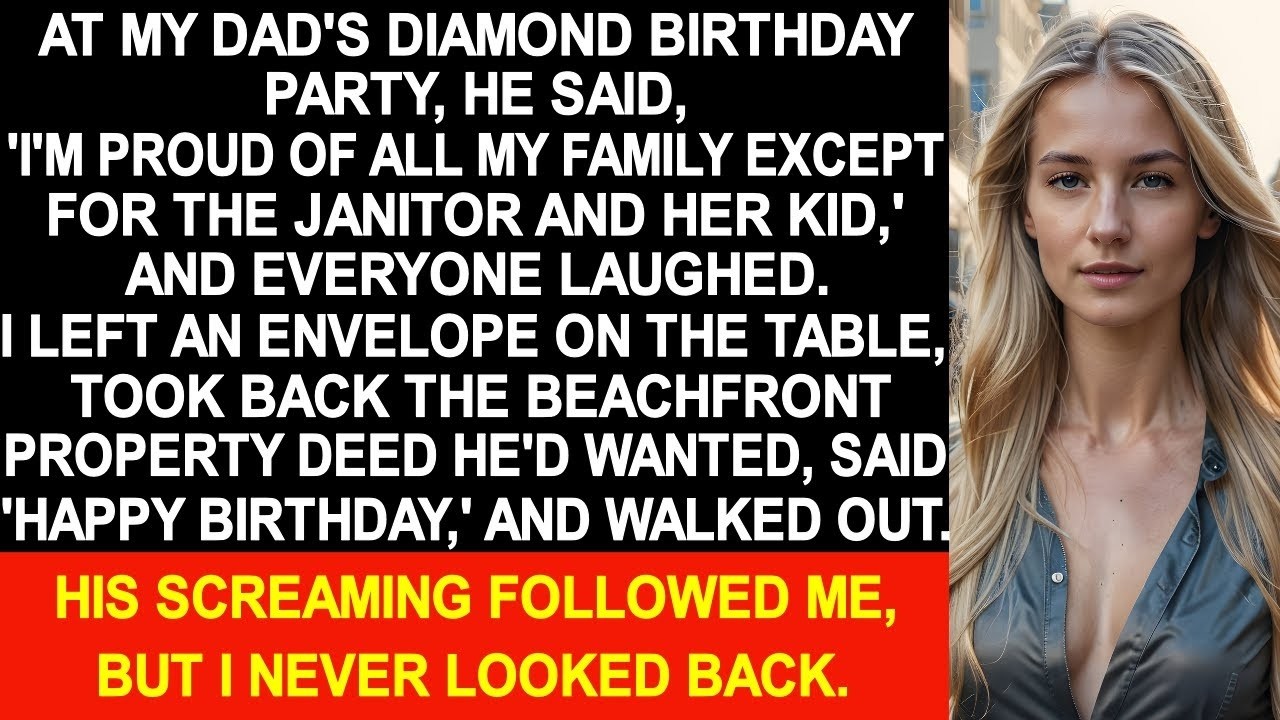 At my dad's diamond birthday party, he insulted only me and my son, but...
