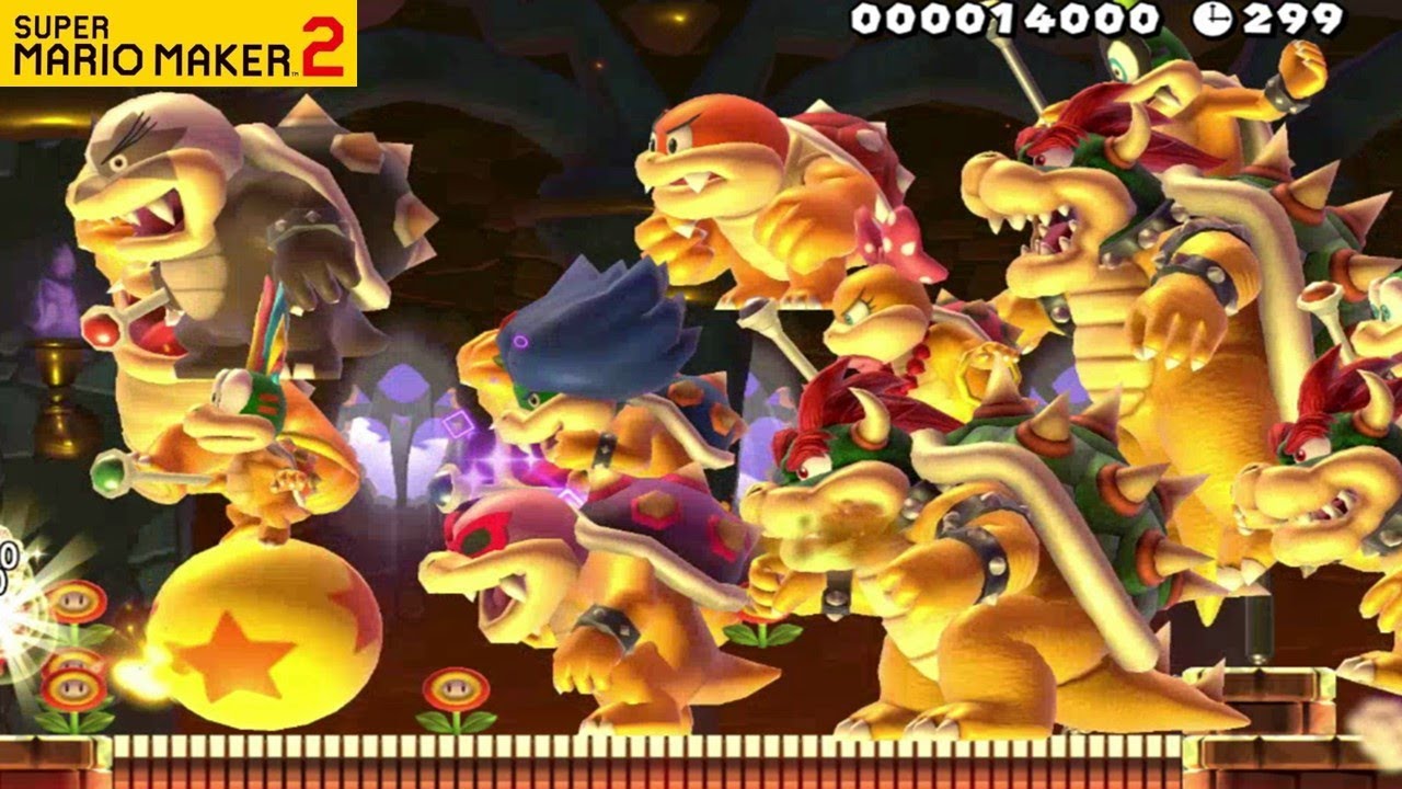 SUPER MARIO MAKER 2 - KOOPALINGS BOSS RUSH & AUTO LEVEL STAGES [Nintendo Switch]