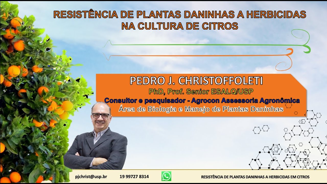 3   resistencia de plantas daninhas na cultura de citros Prof. Christoffoleti