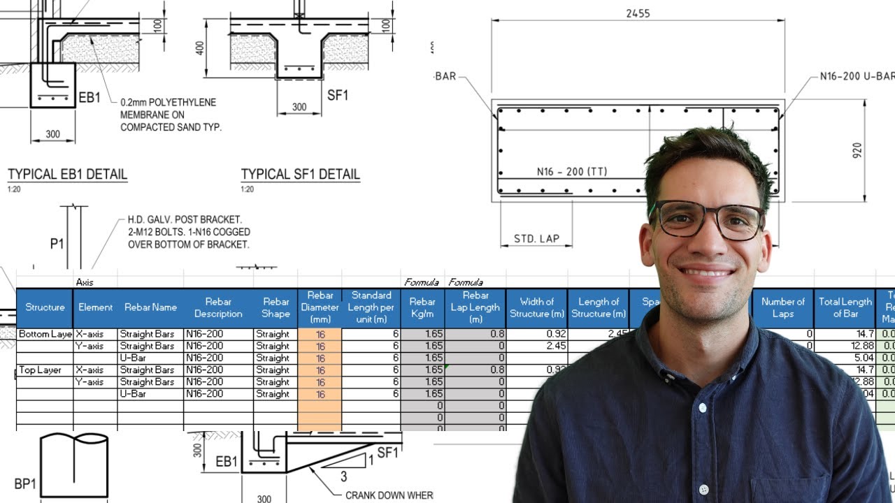 Steel Reinforcement Takeoffs Made EASY for Beginners!