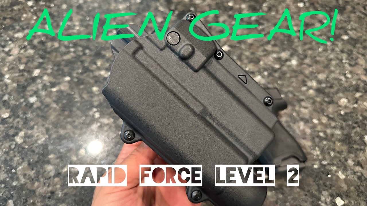 Alien Gear Rapid Force Level 2 holster unboxing!      GREAT DUTY OPTION! 