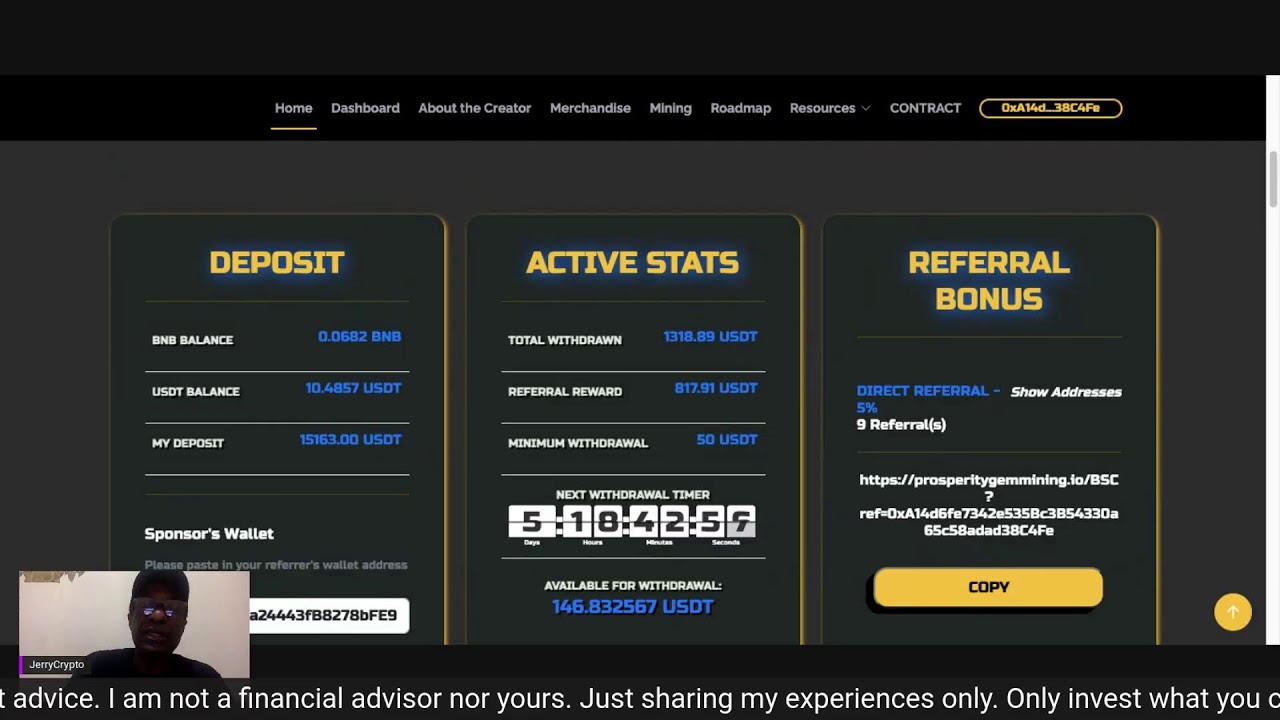 Earn up to 2% per day. PGM UPDATE. Transparent, Sustainable. Registered in the USA.