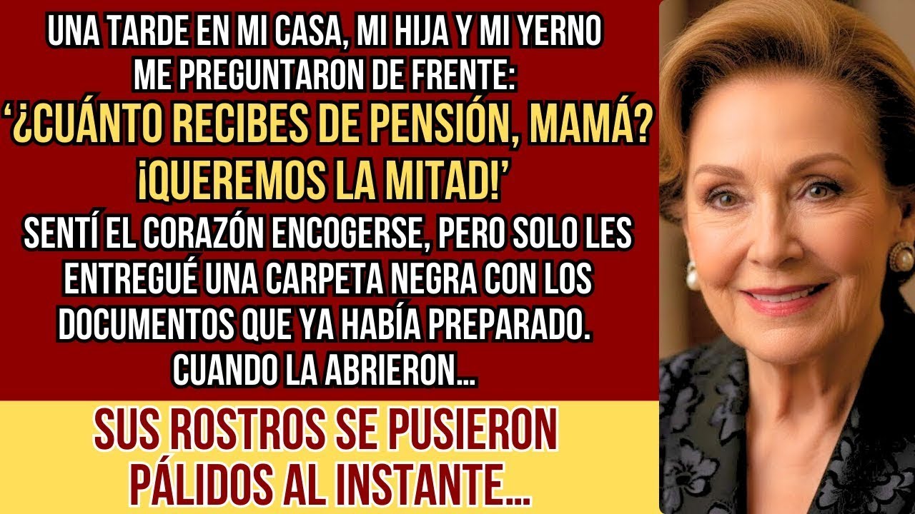 HISTORIAS REALES. Mi hija y mi yerno exigieron la mitad de mi jubilación… yo sonreí y les entregué