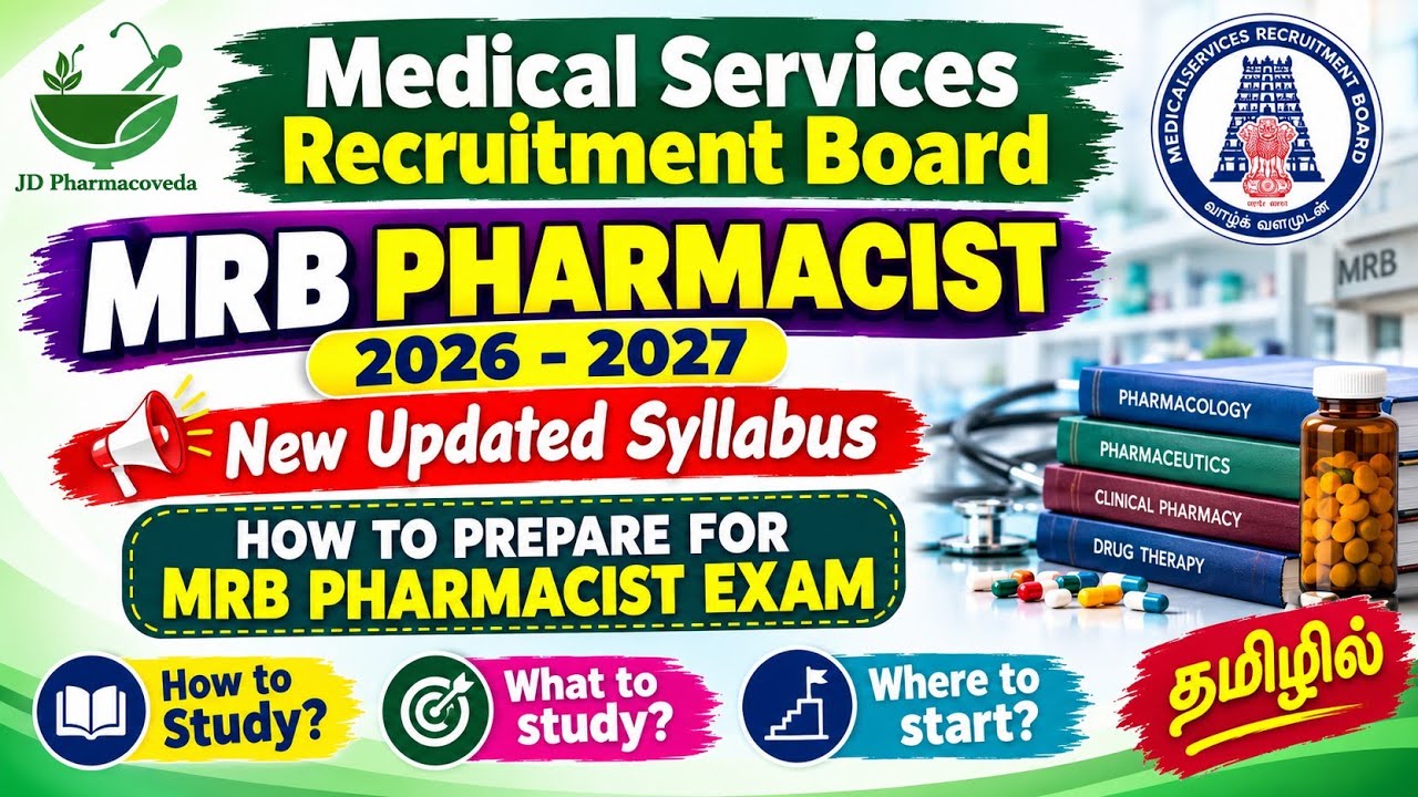 How to Prepare for MRB Pharmacist exam 2025 | New Syllabus | Strategies | Online Classes #mrb