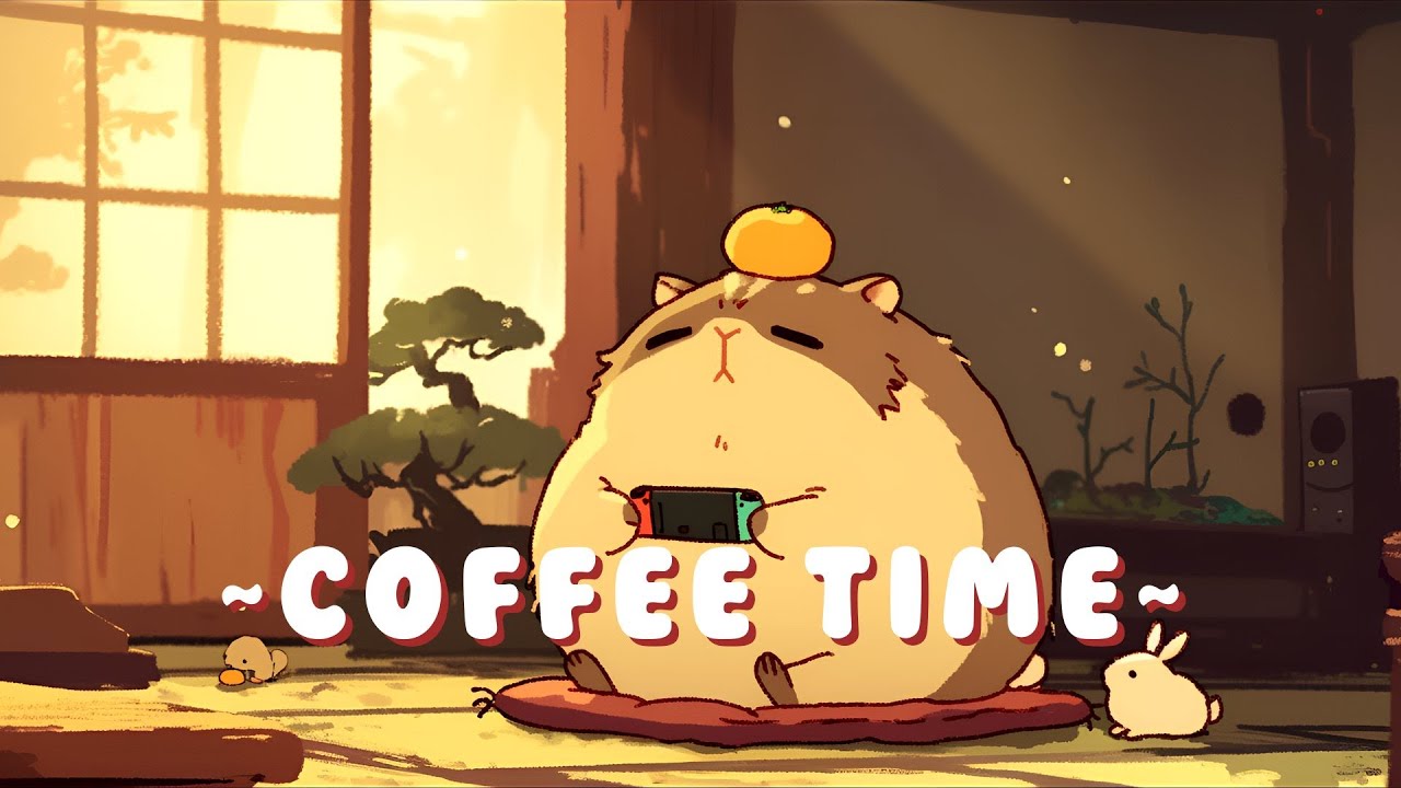 Lofi Capybara Radio - Study & Chill Music Mix ~ Calm Energy ~ 🦫 🎮 ☕