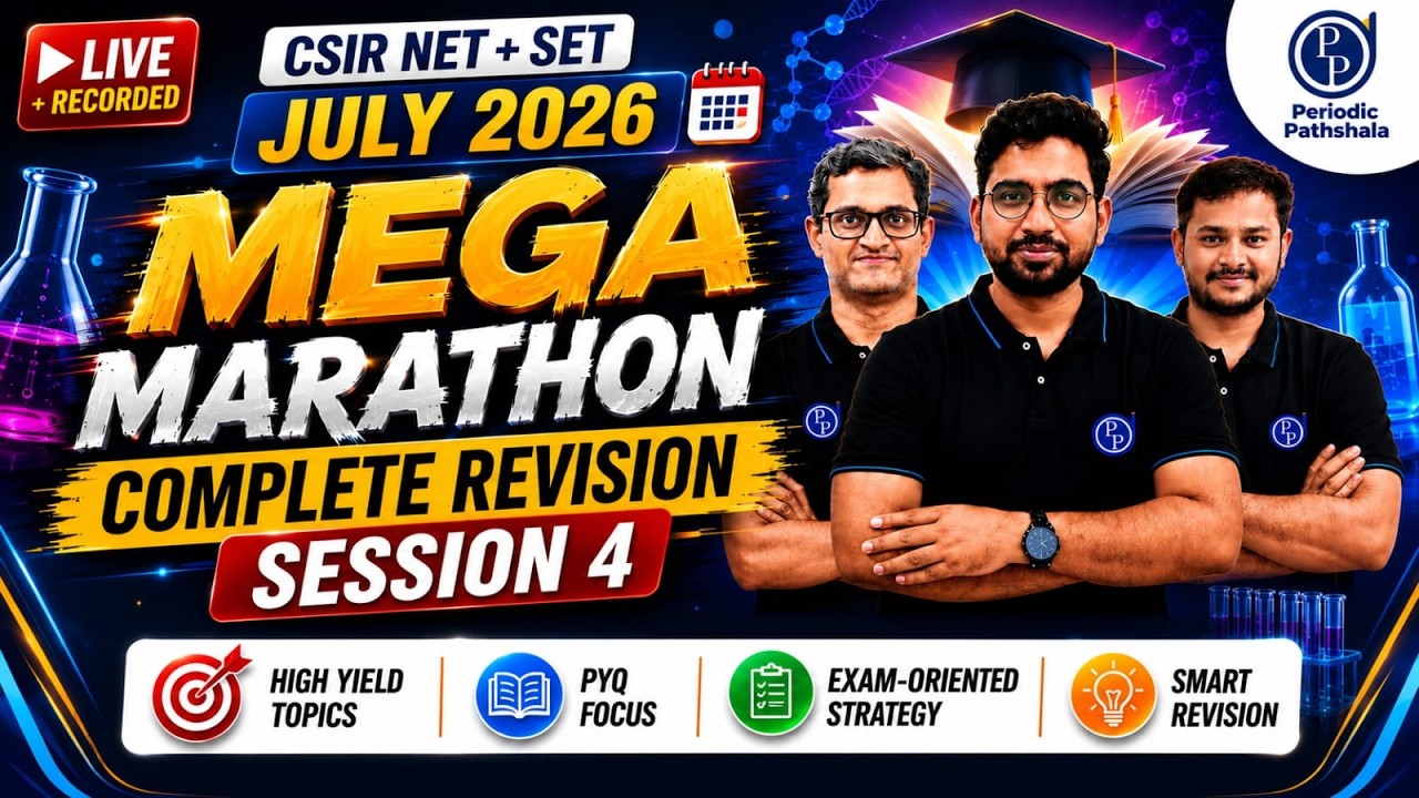 CSIR NET + SET July 2026 Mega Marathon | Complete Revision Session 4 | 100+ MOST EXPECTED QUESTIONS