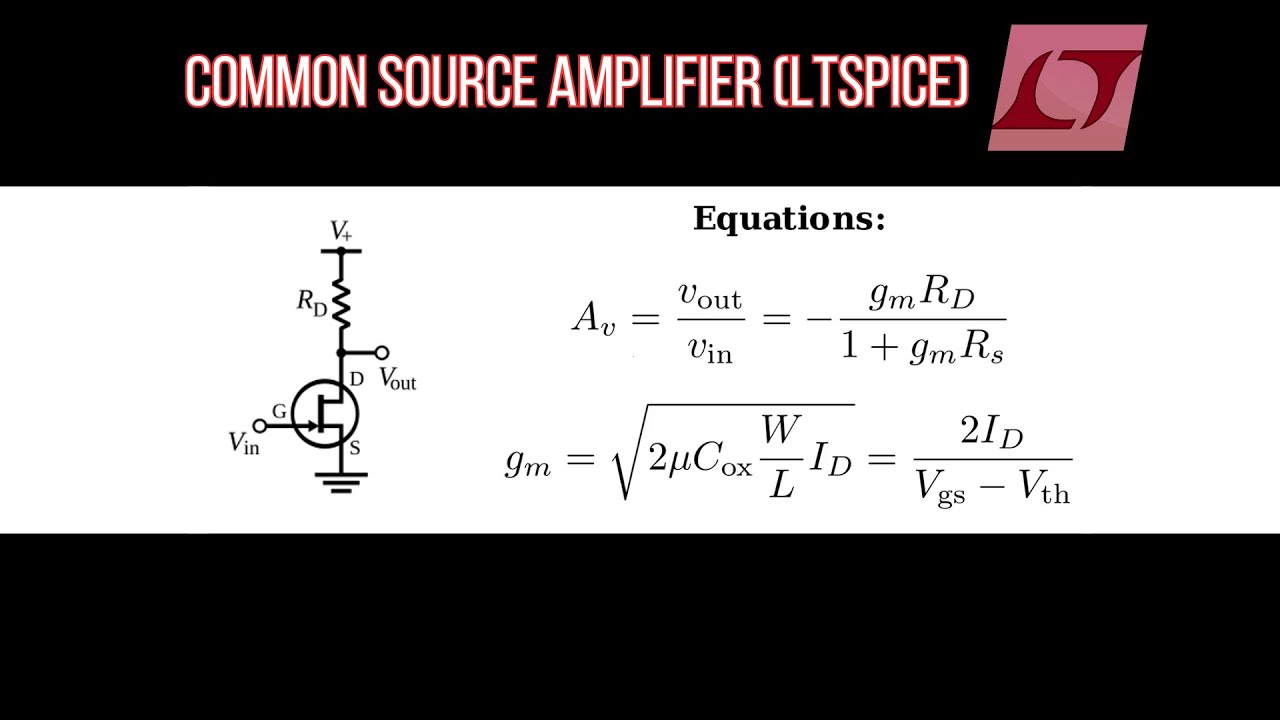 MOSFET-транзистор усилителя с общим истоком (LTspice)