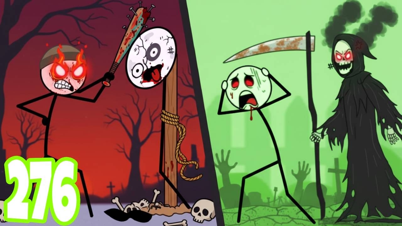 Escape Rope vs Toilet Time - Gameplay Walkthrough Part 276 Satisfying Double Stickman (ANdroid/ios)