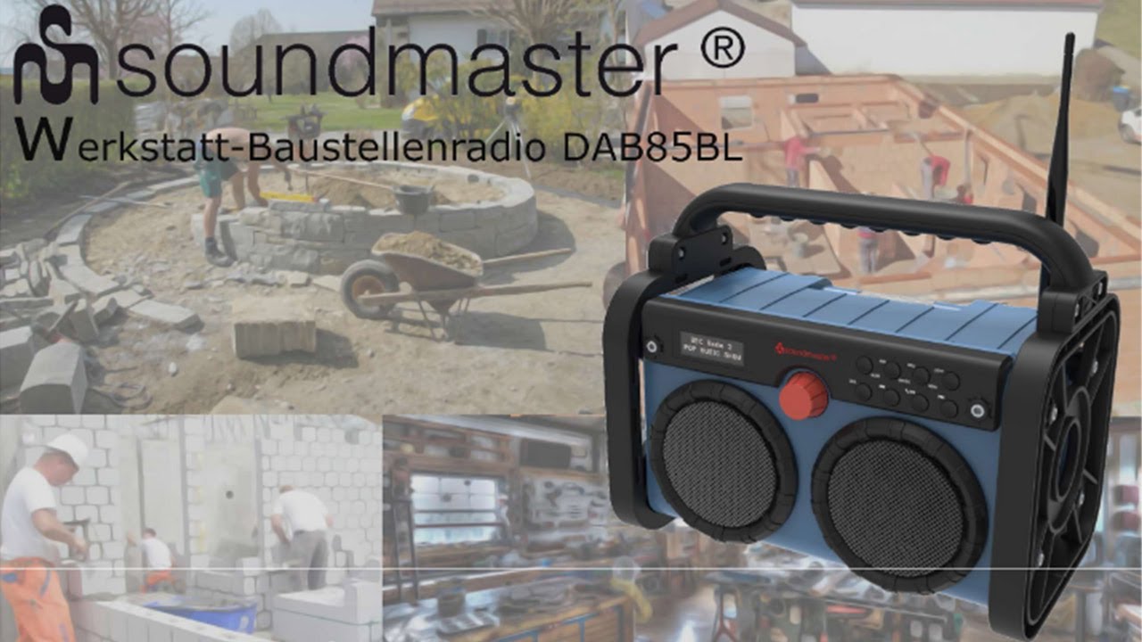 soundmaster® Baustellenradio DAB85BL