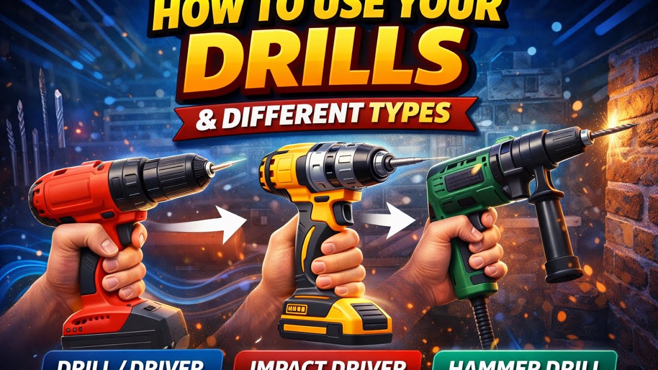 How to use your drills and the different types. 