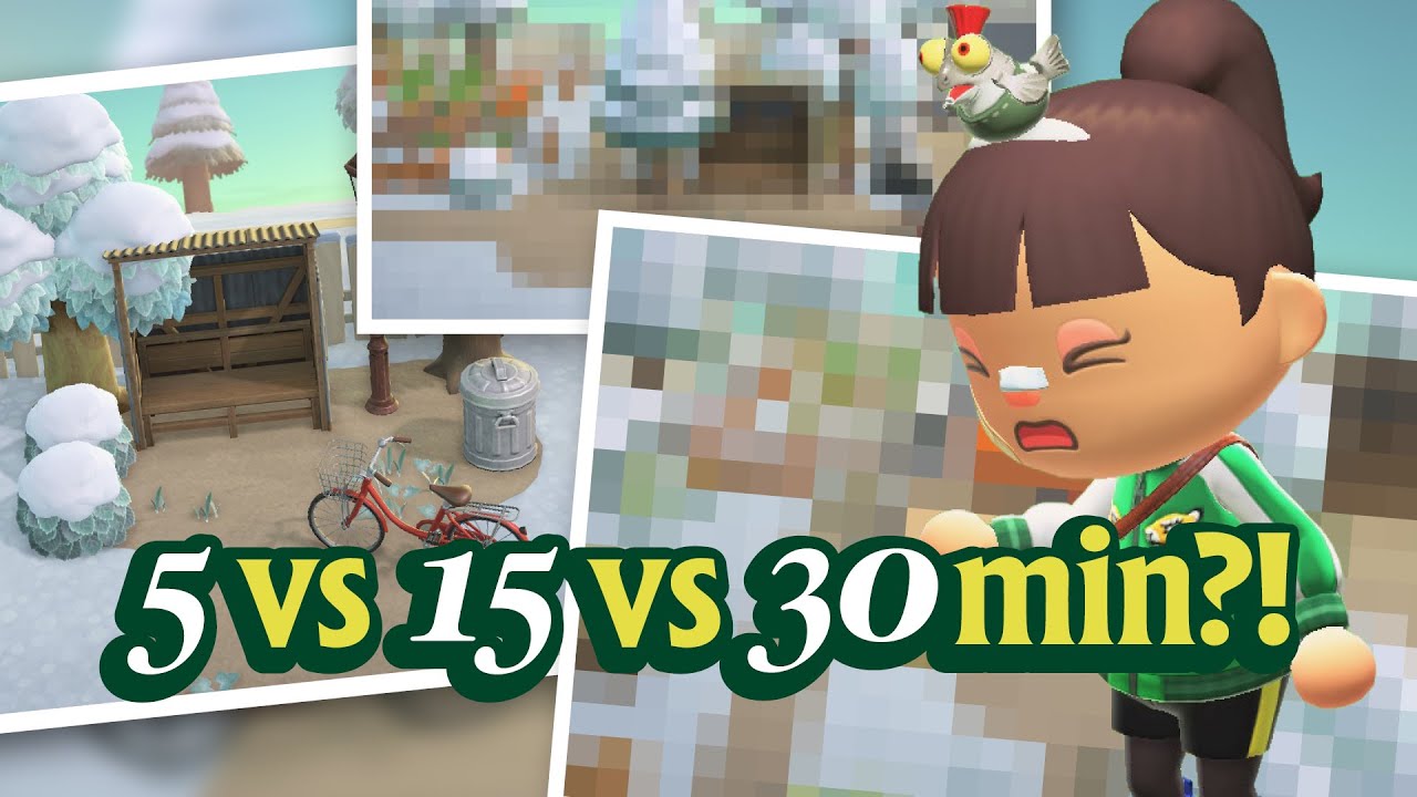 Perfection PARALYSIS!? ⏲️ 5 Minute, 15 Minute, 30 Minute Speed Build 🏝️ Animal Crossing New Horizons